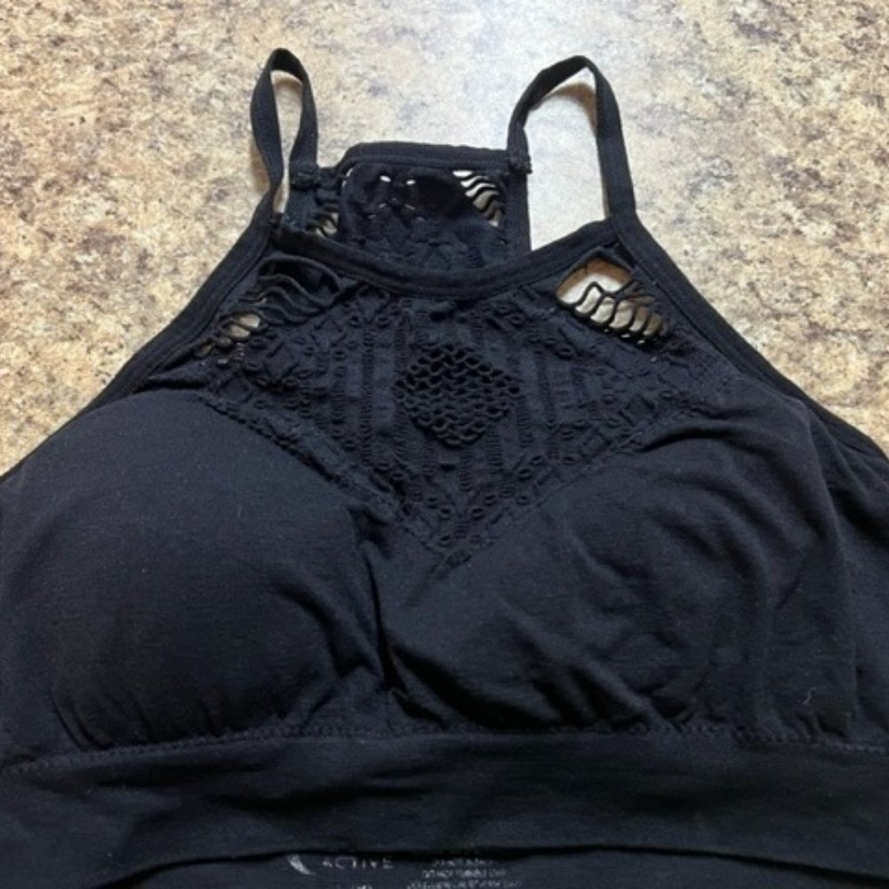 Zyia "crochet look" swim top or sports bra